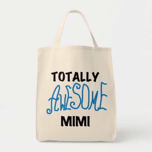 全く素晴らしいMimi青のTシャツおよびギフト トートバッグ (正面)