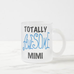 全く素晴らしいMimi青のTシャツおよびギフト フロストグラスマグカップ