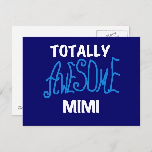 全く素晴らしいMimi青のTシャツおよびギフト ポストカード (正面/裏面)