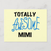 全く素晴らしいMimi青のTシャツおよびギフト ポストカード (正面)