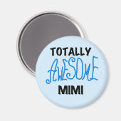 全く素晴らしいMimi青のTシャツおよびギフト マグネット (正面/裏面)