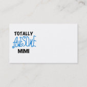 全く素晴らしいMimi青のTシャツおよびギフト 名刺 (裏面)