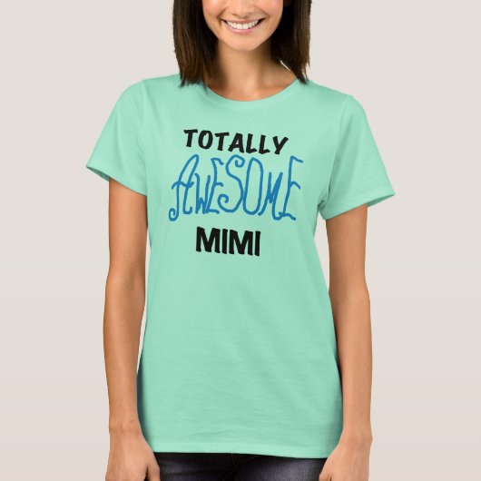 全く素晴らしいMimi青のTシャツおよびギフト Tシャツ (正面)