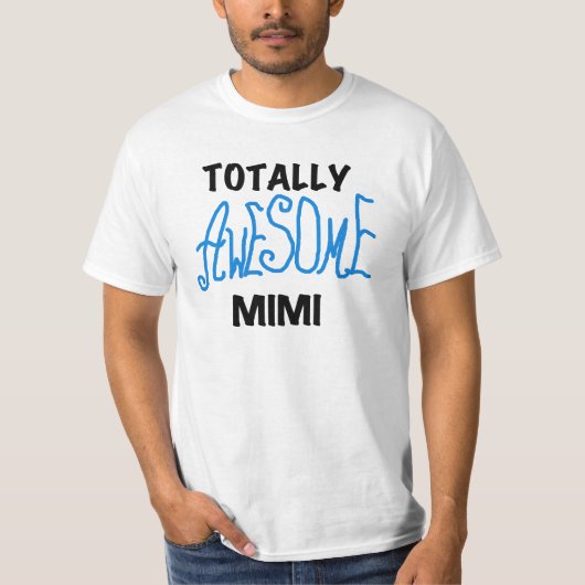 全く素晴らしいMimi青のTシャツおよびギフト Tシャツ (正面)