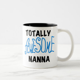 全く素晴らしいNannaの青いTシャツおよびギフト ツートーンマグカップ