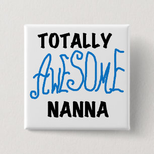 全く素晴らしいNannaの青いTシャツおよびギフト 缶バッジ