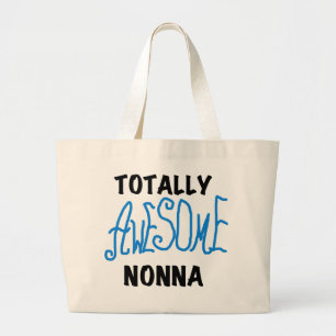 全く素晴らしいNonnaの青いTシャツおよびギフト ラージトートバッグ