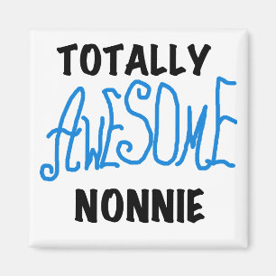全く素晴らしいNonnieの青い文字のTシャツおよびギフト マグネット