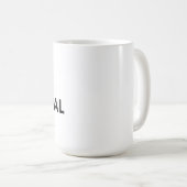 全く自然な コーヒーマグカップ (正面右)