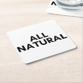 全く自然な スクエアペーパーコースター (アングル)