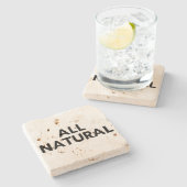 全く自然な ストーンコースター (横)