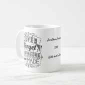 全く違忘れいが無い コーヒーマグカップ (正面左)