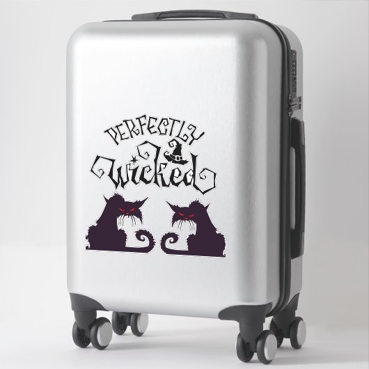 全く邪悪な黒猫 シール (スーツケース)