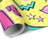 全く90年代! パターン（の模様が）ある ラッピングペーパー (ロールコーナー)