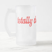 全くdeucefaced™!!! フロストグラスビールジョッキ (左)