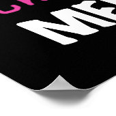 全くMemawの素晴らしいピンクのTシャツ ポスター (角)