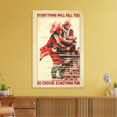 全てがあなたを殺すだろうファイアーファイターキャンバスポスター キャンバスプリント (インサイチュ (リビング))