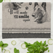 全てが失敗したベルギーマリノワアート引用文 キッチンタオル (折り畳み)