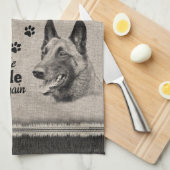 全てが失敗したベルギーマリノワアート引用文 キッチンタオル (四つ折り)
