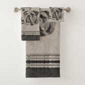 全てが失敗した場合の英語ブルドッグアート引用文 バスタオルセット (インサイチュ)