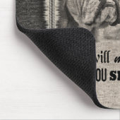 全てが失敗した場合の英語ブルドッグアート引用文 マウスパッド (コーナー)