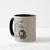 全てが失敗するニューファンドランダーアート引用文 マグカップ (正面左)