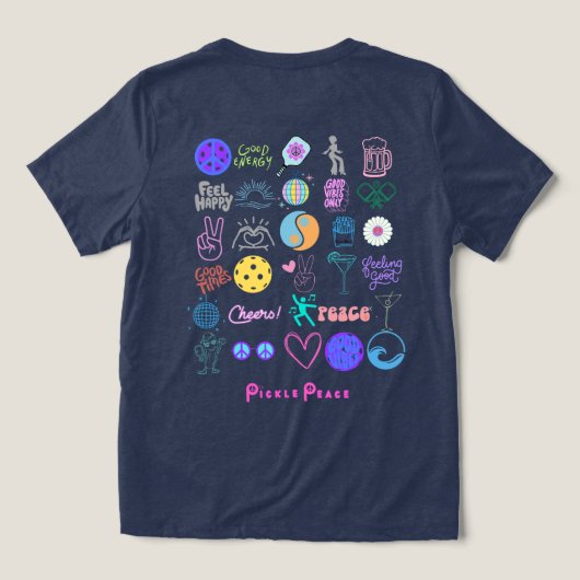 全てが平和を呼び起こす トライブレンドＴシャツ (デザイン裏面)