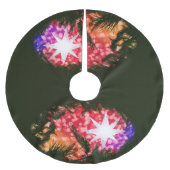 全てが明るいクリスマスツリーのスカート ブラッシュドポリエステルツリースカート (正面)