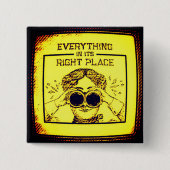 全てが正しい場所にある 缶バッジ (正面)