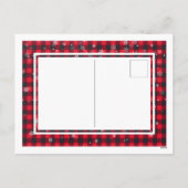 全てが落ち着いていない!クリスマスコラージュ2家族写真 シーズンポストカード (裏面)