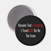 全てが試験に入ると仮定する マグネット (正面/裏面)