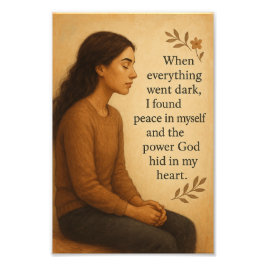 全てが闇に包まれた時、希望の信仰 フォトプリント           