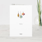 全てが静かで、明るく畳まれたクリスマスカード カード (裏面)