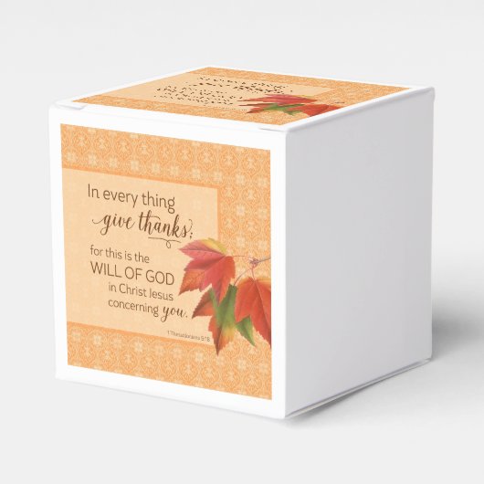 全てにおいて与え感謝してい1 Thes。5:18 フェイバーボックス (正面サイド)