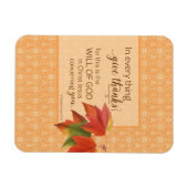 全てにおいて与え感謝してい1 Thes。5:18 マグネット (横)