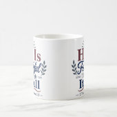 全てにおいて誠実な彼 奉献的引用句 コーヒーマグカップ (中央)