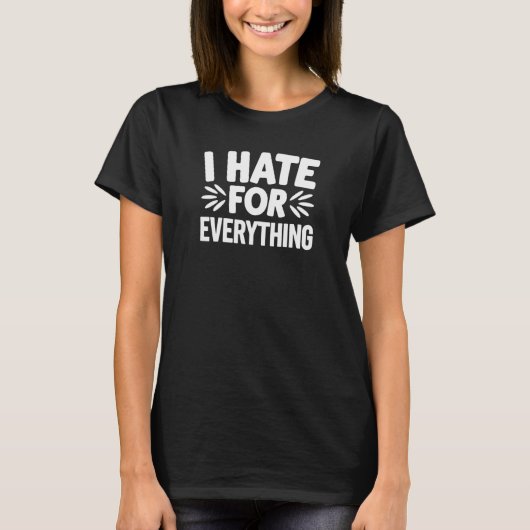 全てに嫌気がさしている Tシャツ (正面)