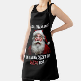 全てのおもしろいとゲーム、かわいいサンタクロースのクリスマス エプロン