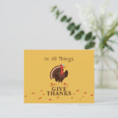 全てのことに対するトルコ与えの感謝感謝していの声 シーズンポストカード (スタンド正面)