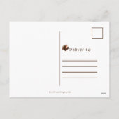 全てのことに対するトルコ与えの感謝感謝していの声 シーズンポストカード (裏面)