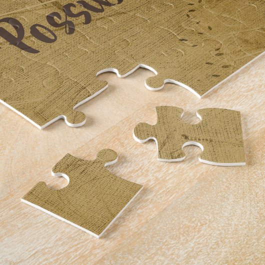 全てのことを可能に感動的して ジグソーパズル (側面)