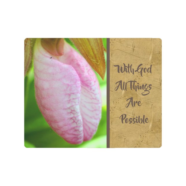 全てのことを可能に感動的して メタルプリント (正面)