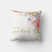 全てのこと与えで感謝してい- 1 These.5:18 クッション (正面)