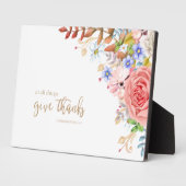 全てのこと与えで感謝してい- 1 These.5:18 フォトプラーク (側面)