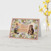 全てのものは輝かしく美しく 猫のグリーティングカード カード (黄色い花)