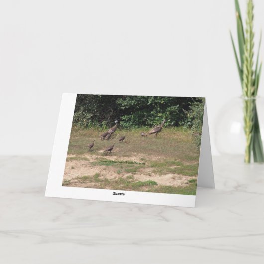 全てのアメリカの七面鳥，誕生日 カード (裏面)