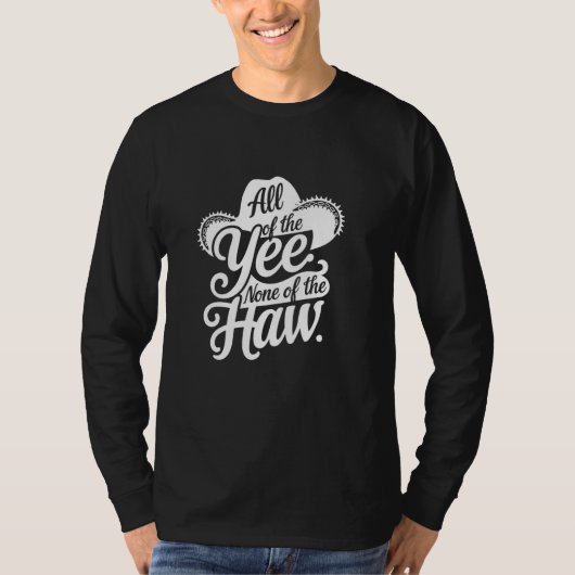 全てのイエノンスハウカントリーのカウボーイカウグ Tシャツ (正面)