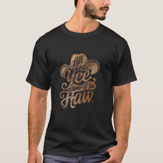 全てのイエノンスハウカントリーのカウボーイカウグ Tシャツ