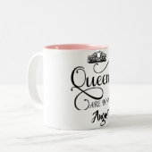 全てのクイーン生まれは二音のコー威厳があるヒーのマグカップに入っている ツートーンマグカップ (正面左)