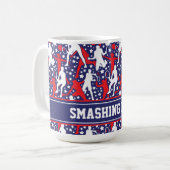 全てのスター⭐🎾テニス(カスタム文字) コーヒーマグカップ (正面左)